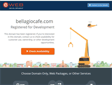 Tablet Screenshot of bellagiocafe.com
